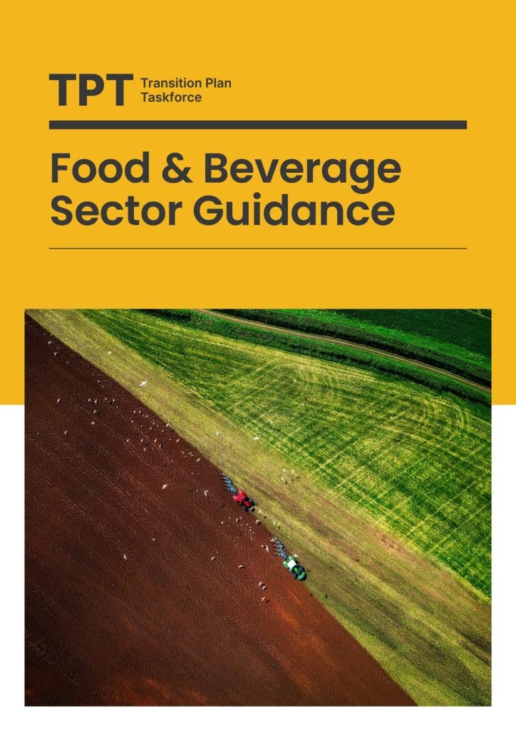 TPT. Food and beverage sector guidance.