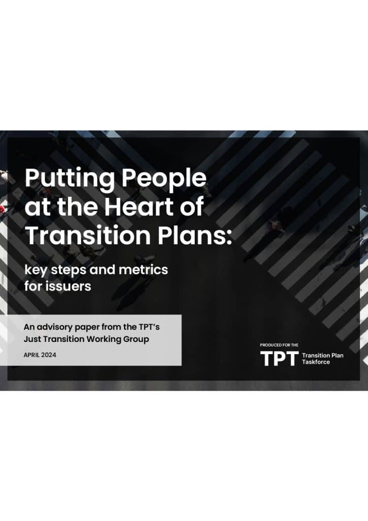 Putting people at the heart of transiton plans - key steps and metrics for issuers.